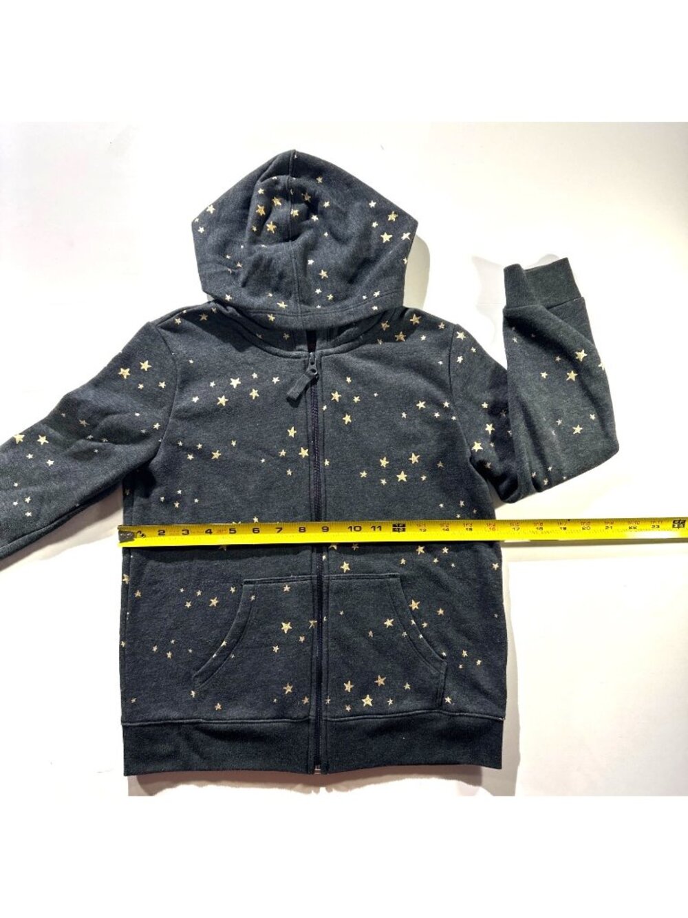 Cat & Jack Girls Star Print Zip-Up Hoodie - Picture 7 of 12
